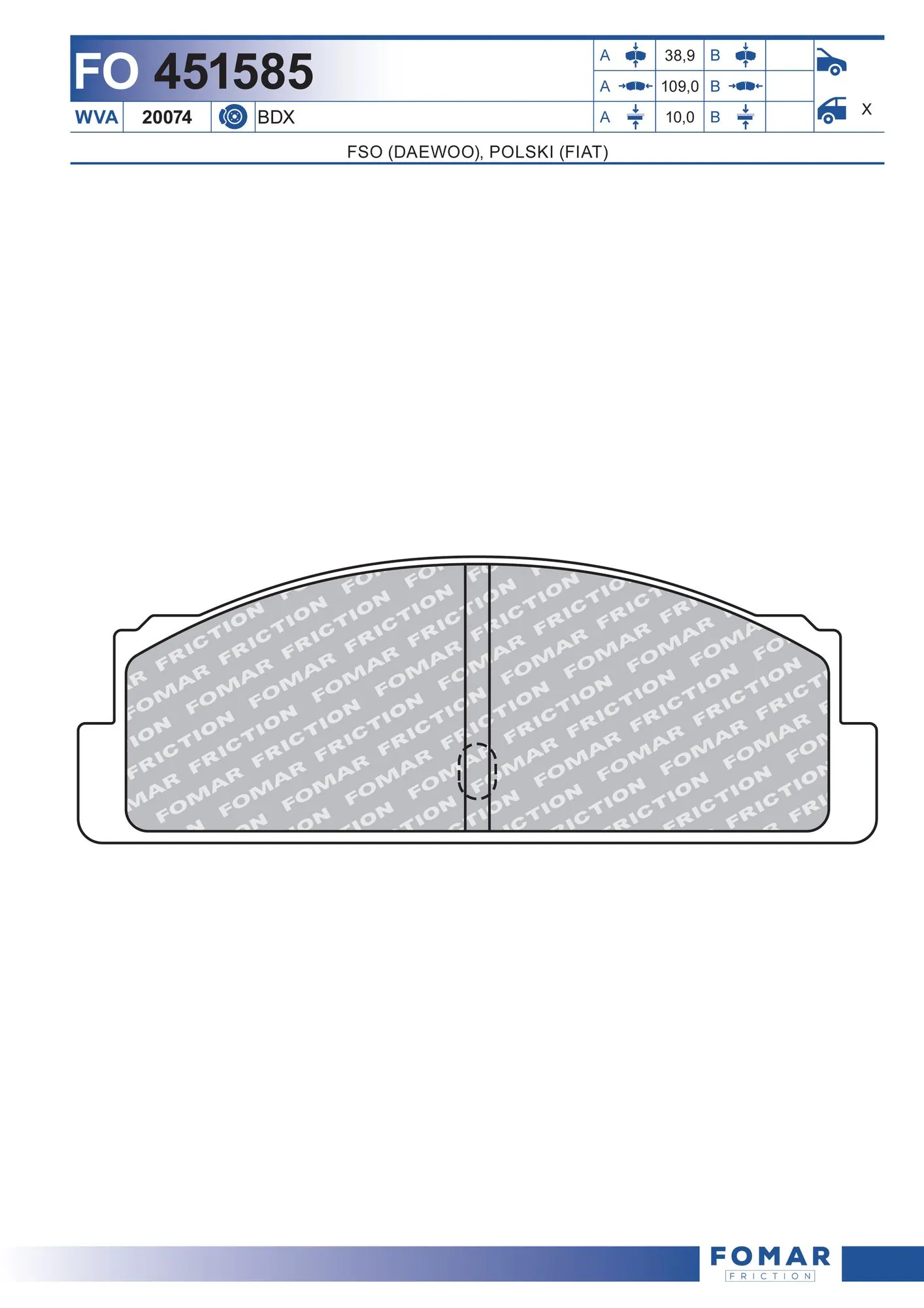 Brake Pad Set, disc brake